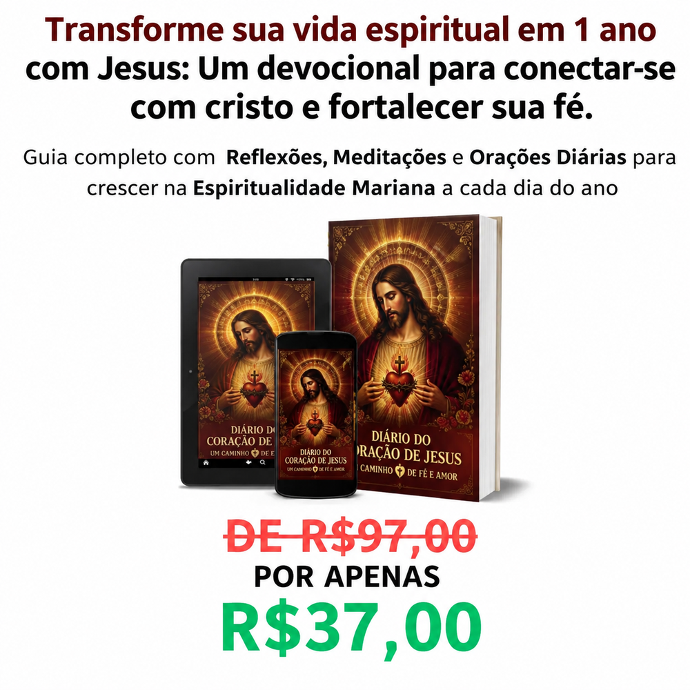 Mockup principal Diário do Coração de Jesus